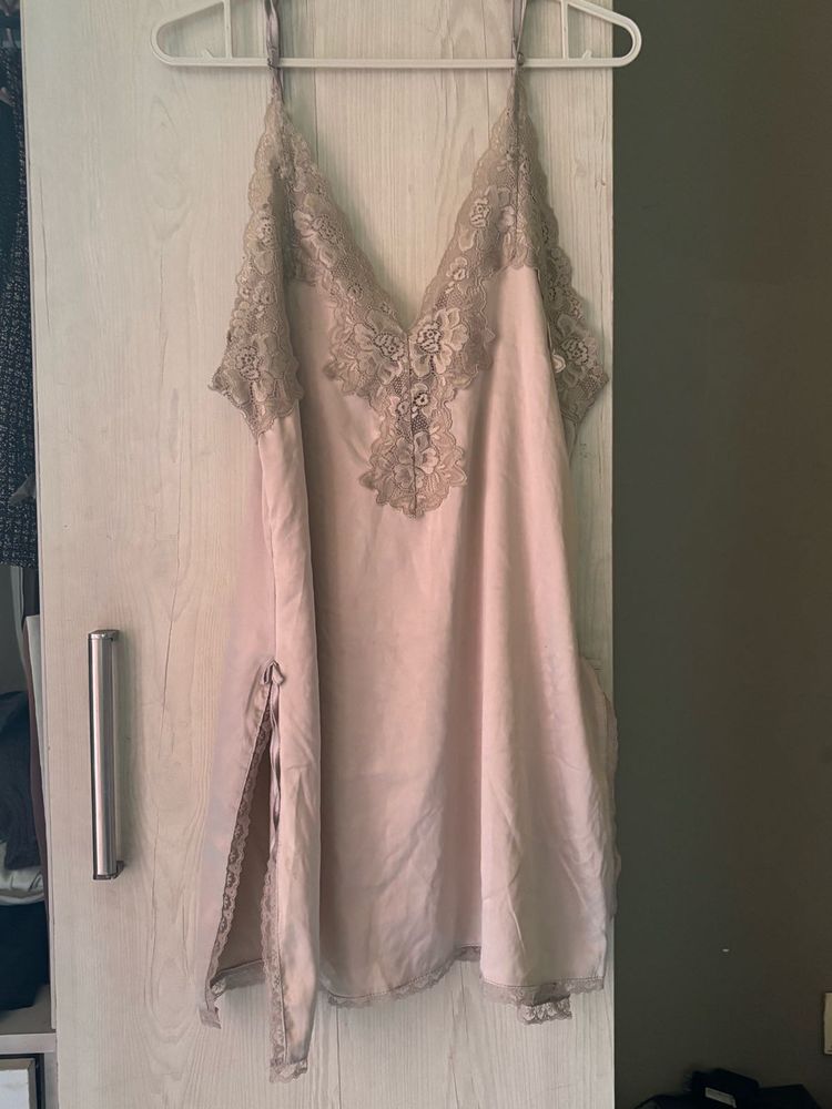 Lace Trim Slip Dress