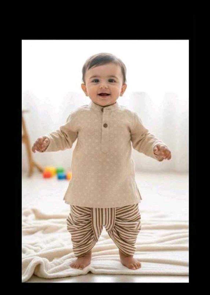 chikankari dhoti kurta set (12-18 months)