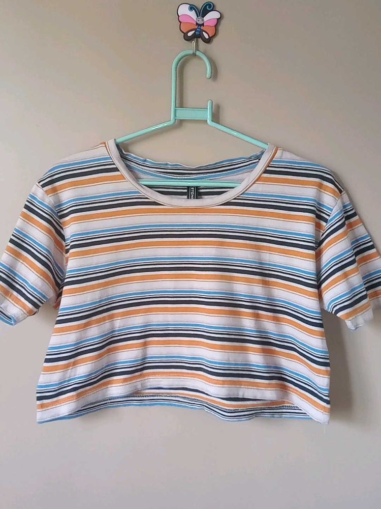 Striped Crop Top