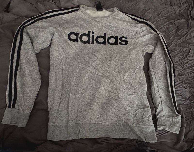 Adidas Grey Crewneck Sweatshirt