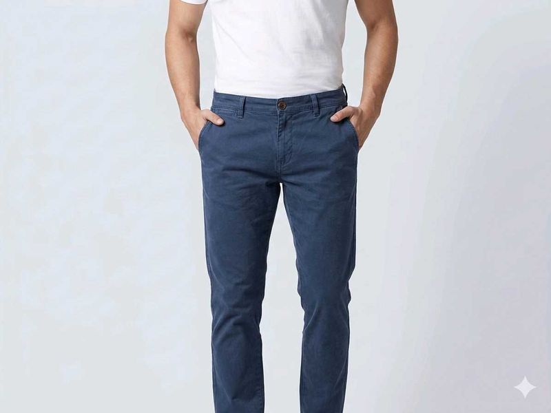 Men's Blue Chinos
