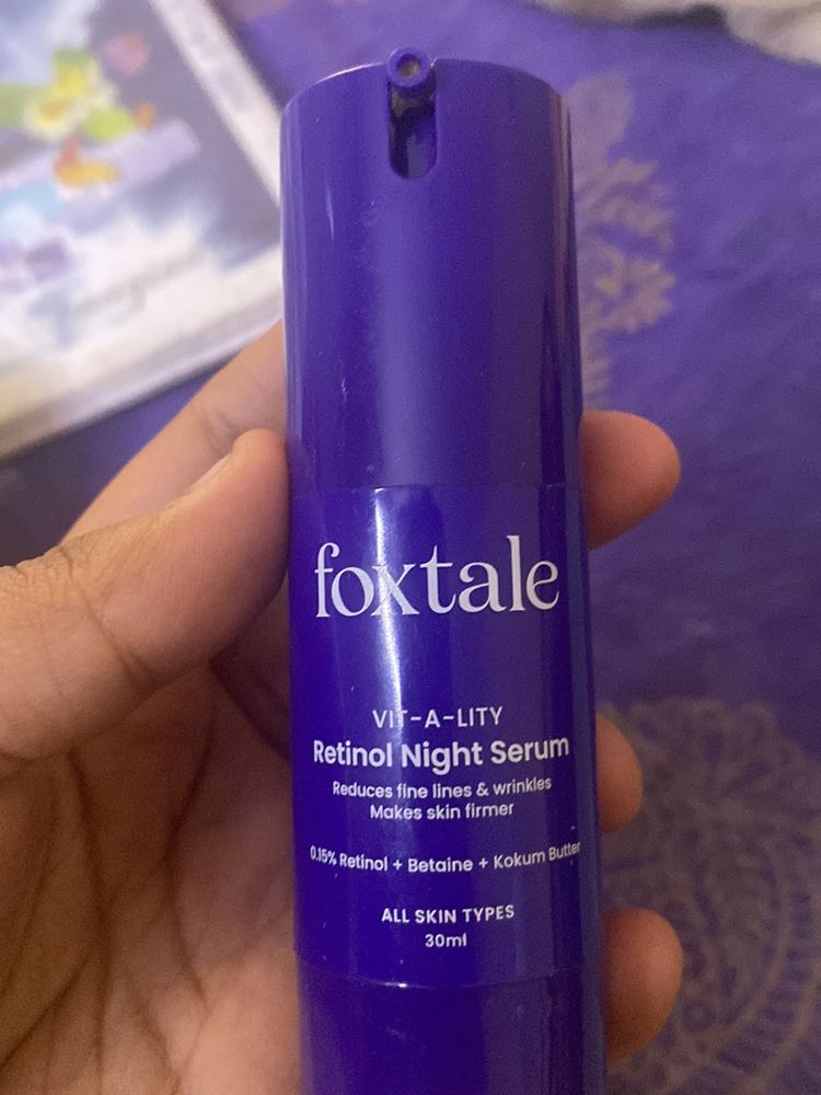 Foxtale retinol night serum