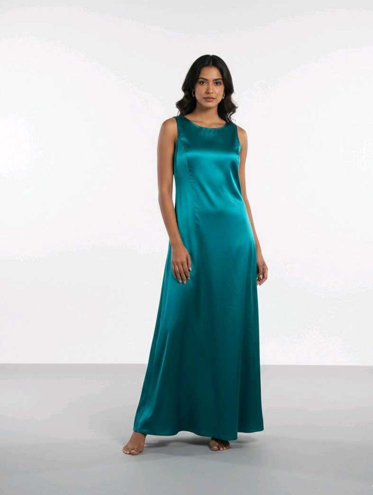 Elegant Teal Maxi Dress