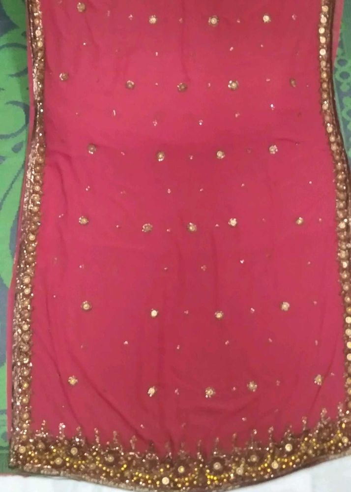 Georgette Stone And Sequins Saree