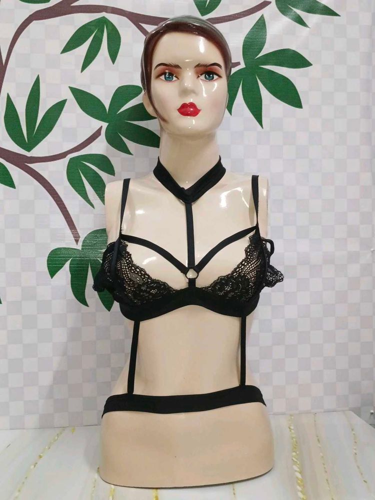 (1131)Black Lace Lingerie Set