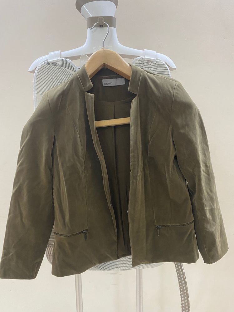 Chic Olive Green Blazer
