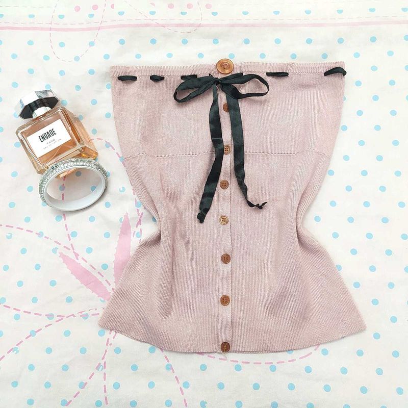 Cotagecore Pink Tube Top