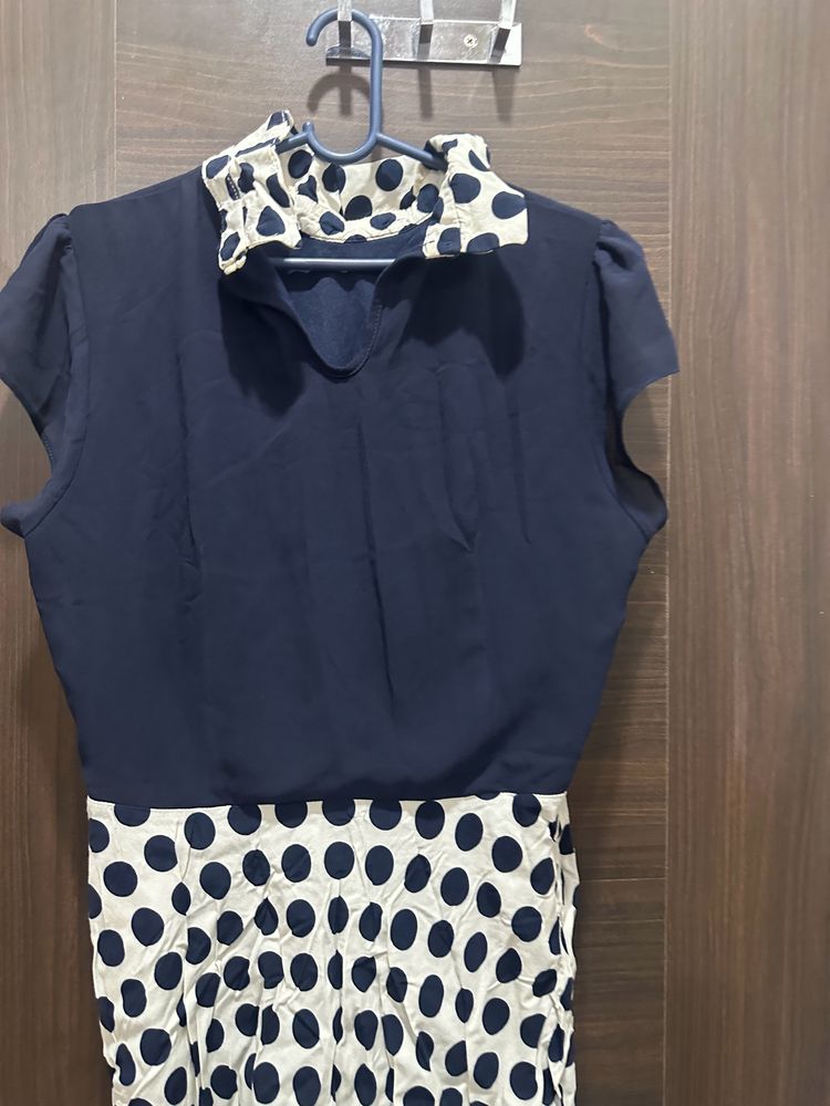 Ladies Navy Blue Dress