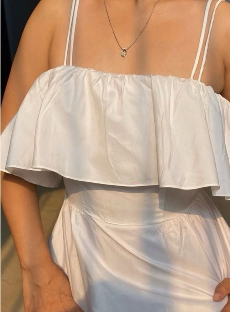 White Off-Shoulder Dress