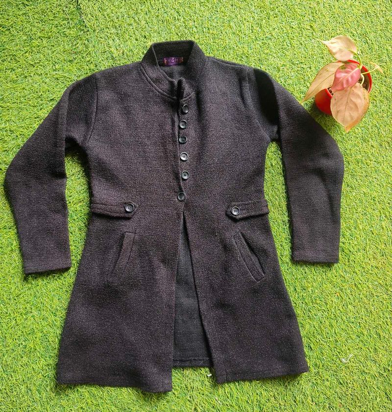 Stylish Women's Dark Coat
