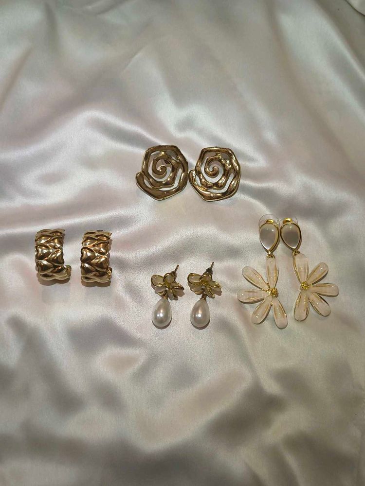 Assorted Gold-Tone Earrings set