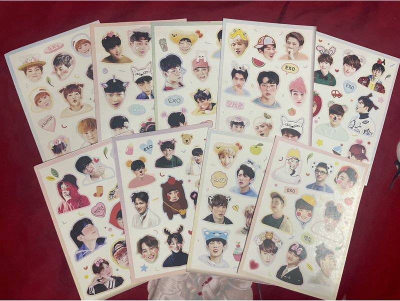 EXO Self cut Sticker set