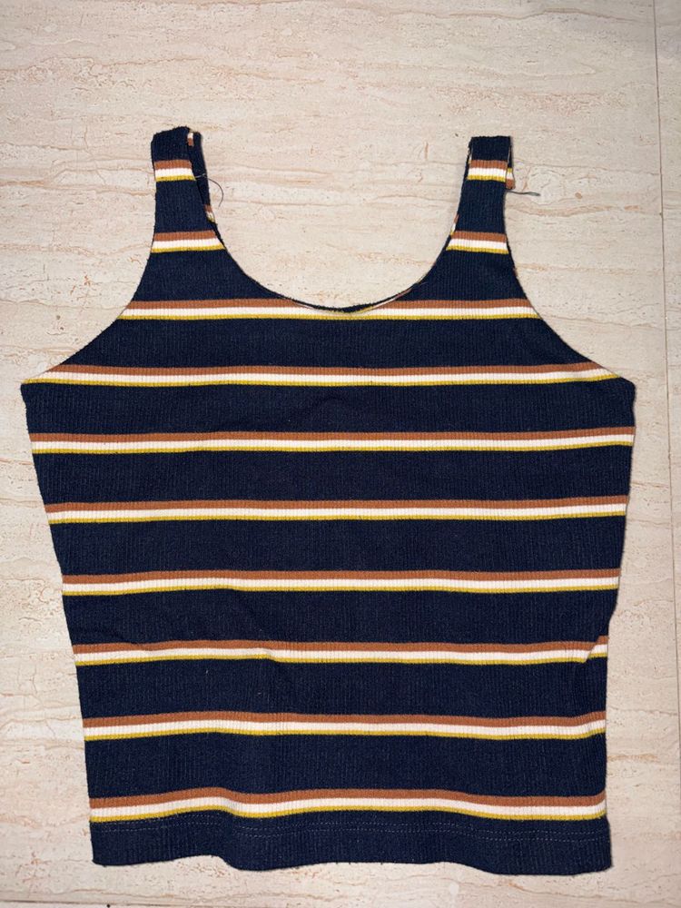 Striped Ribbed Tank Top