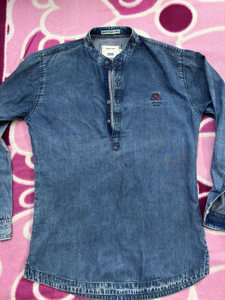 Denim Collar Shirt