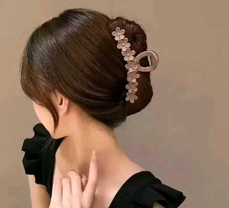 Floral 3  Hair Claw Clip