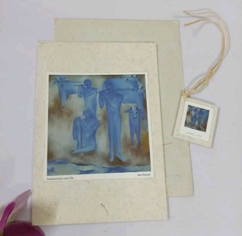 Greeting Card Blank With Matching Gift Tag