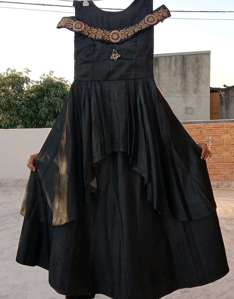 Elegant Black Ethnic Gown