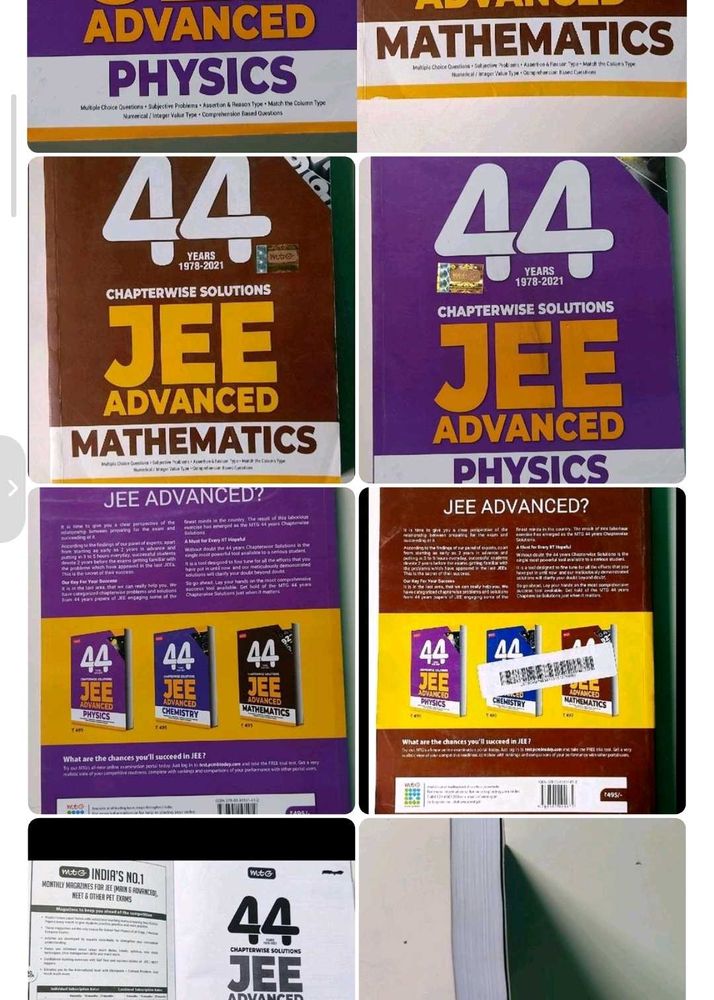 JEE Advanced Physics &amp; Maths Books