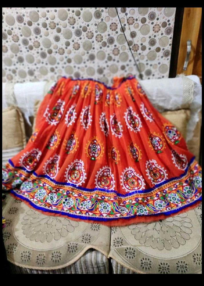 garba dress orange colour