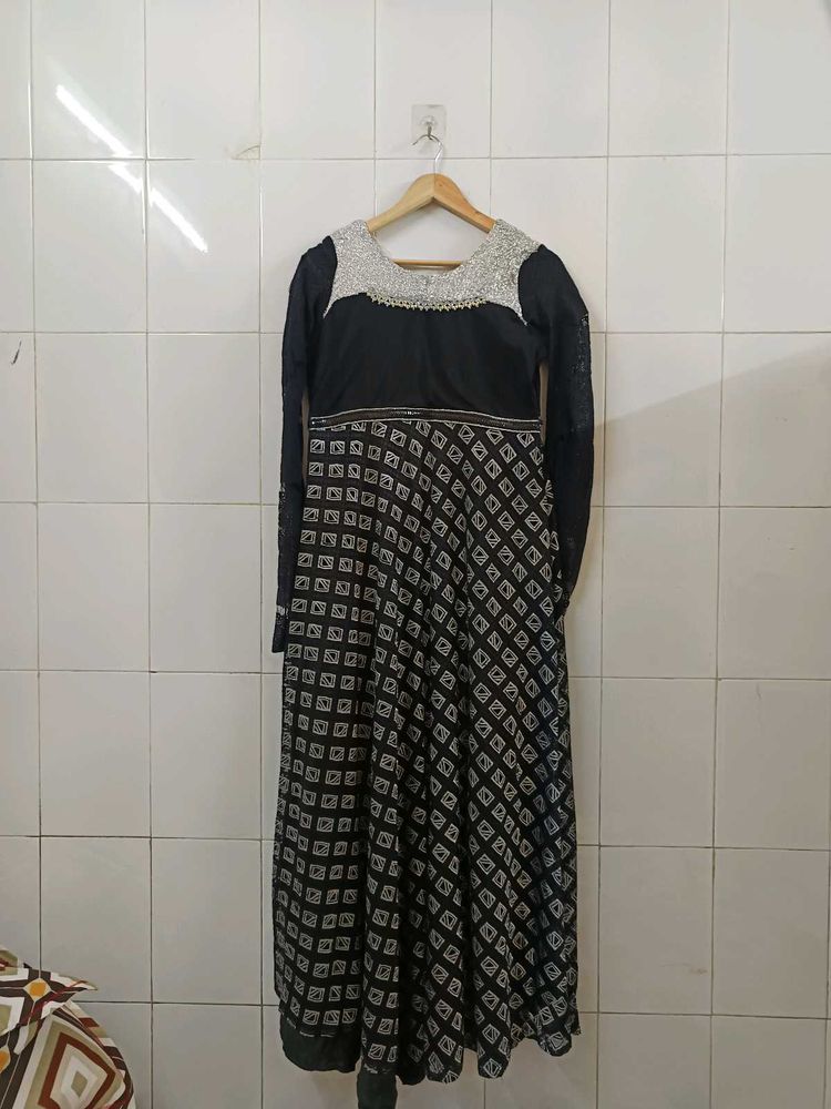 Elegant Black Ethnic Gown