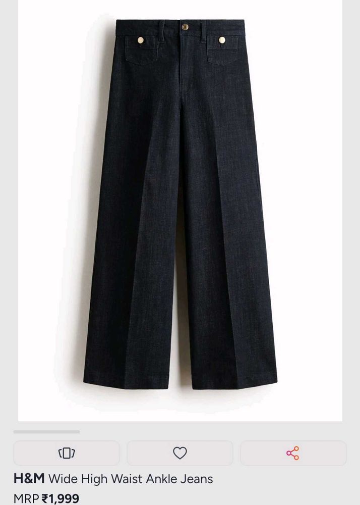 Dark Wash Wide Leg Jeans