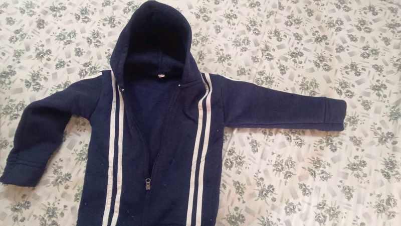 Blue Zipper Hoodie