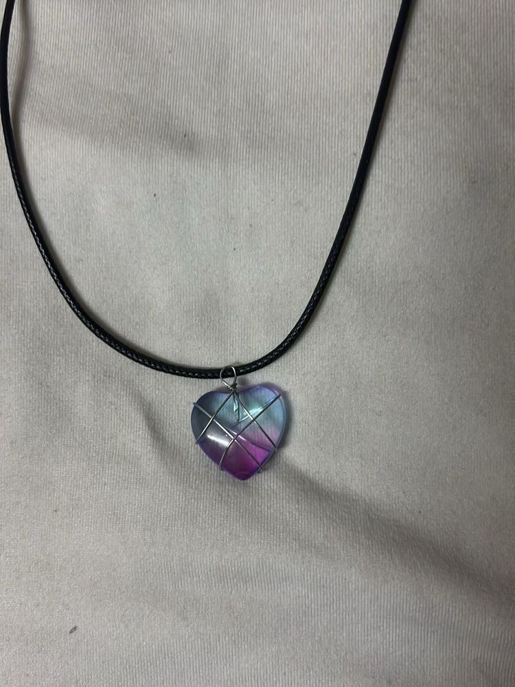 Heart Shaped Crystal Necklace