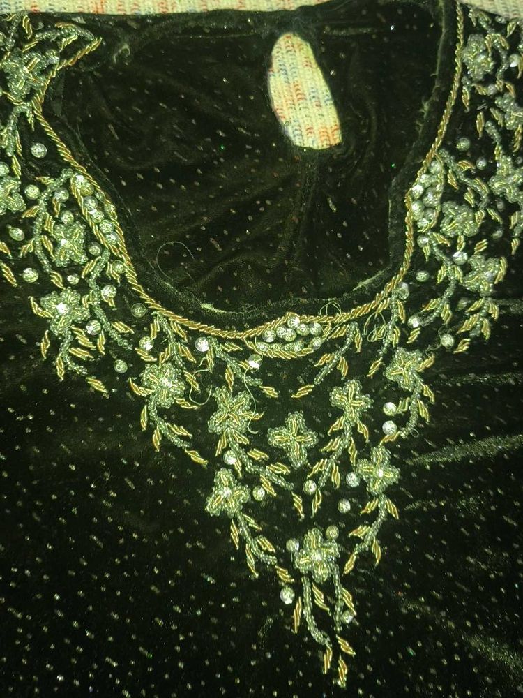 Embellished Velvet kurti