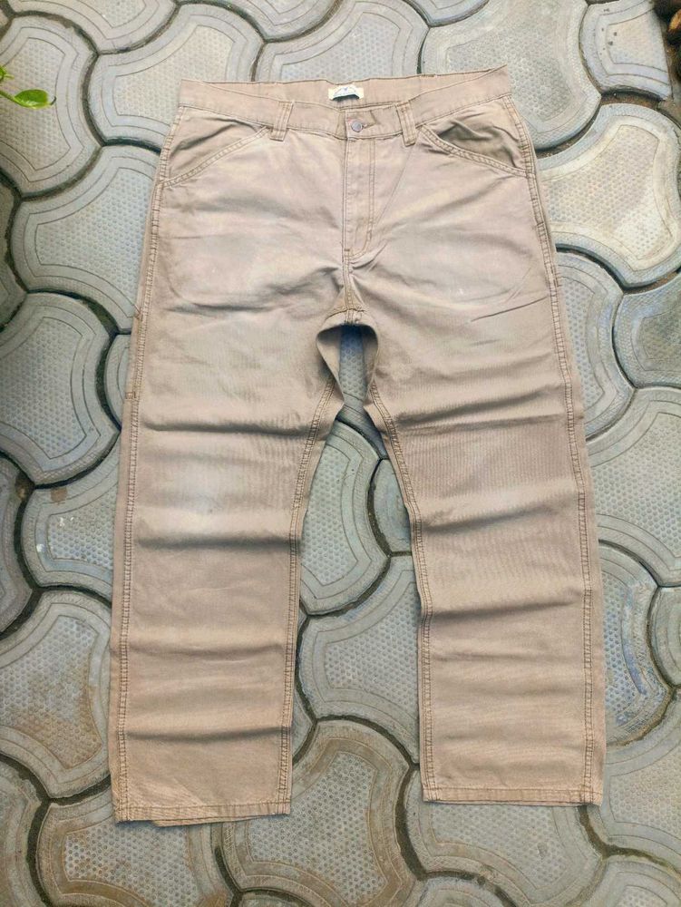 Men's Beige Cargo Pants