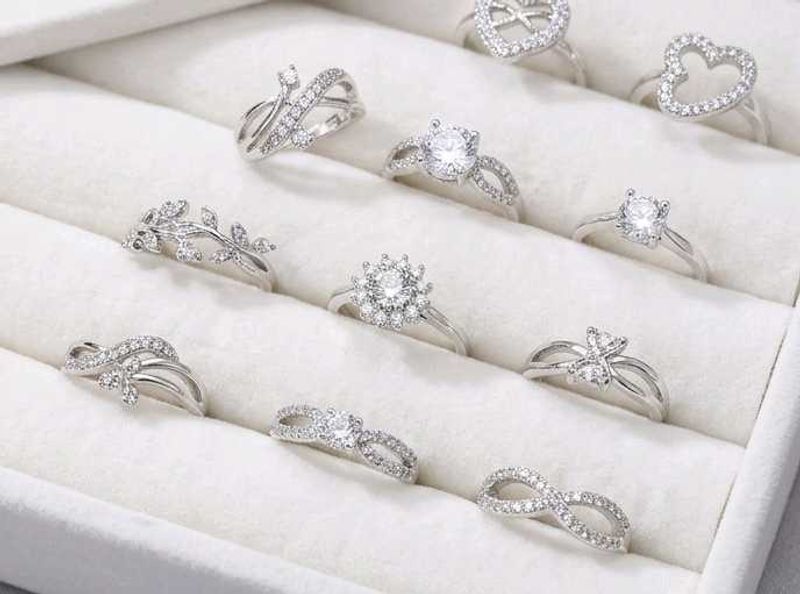 Luxury Anti-Tarnish Rings (Pack of 12 Beautiful De