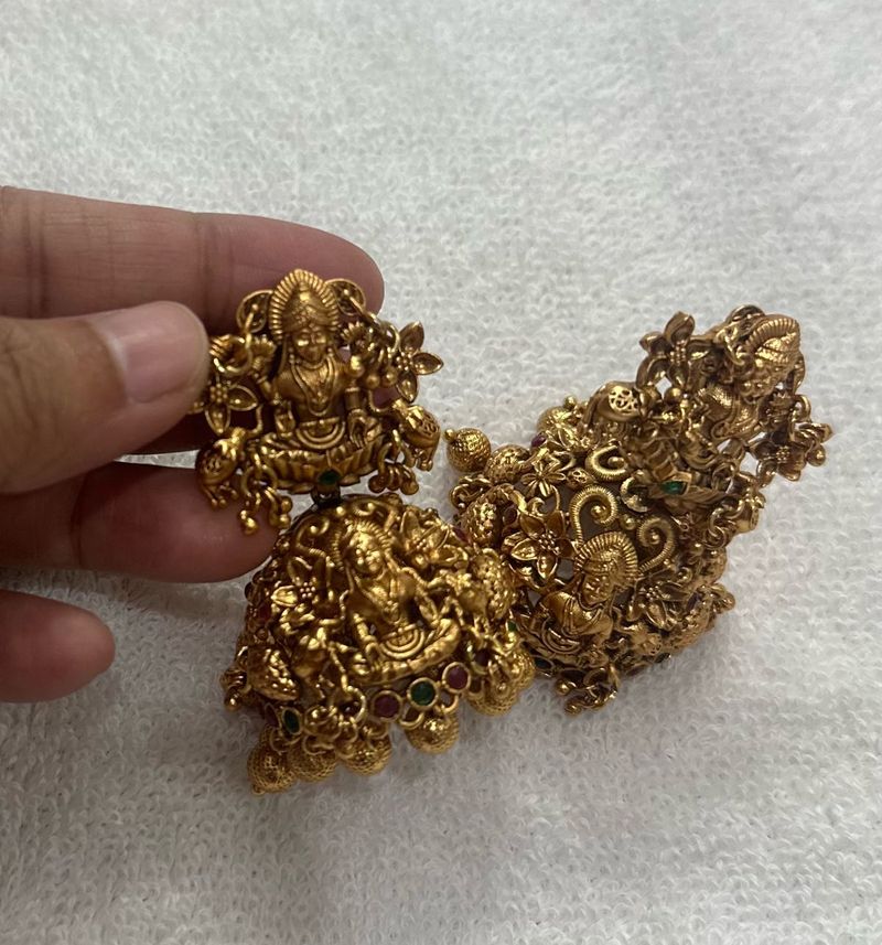 🧚‍♀️Anti Tarnish Nakshi Temple Earring Set