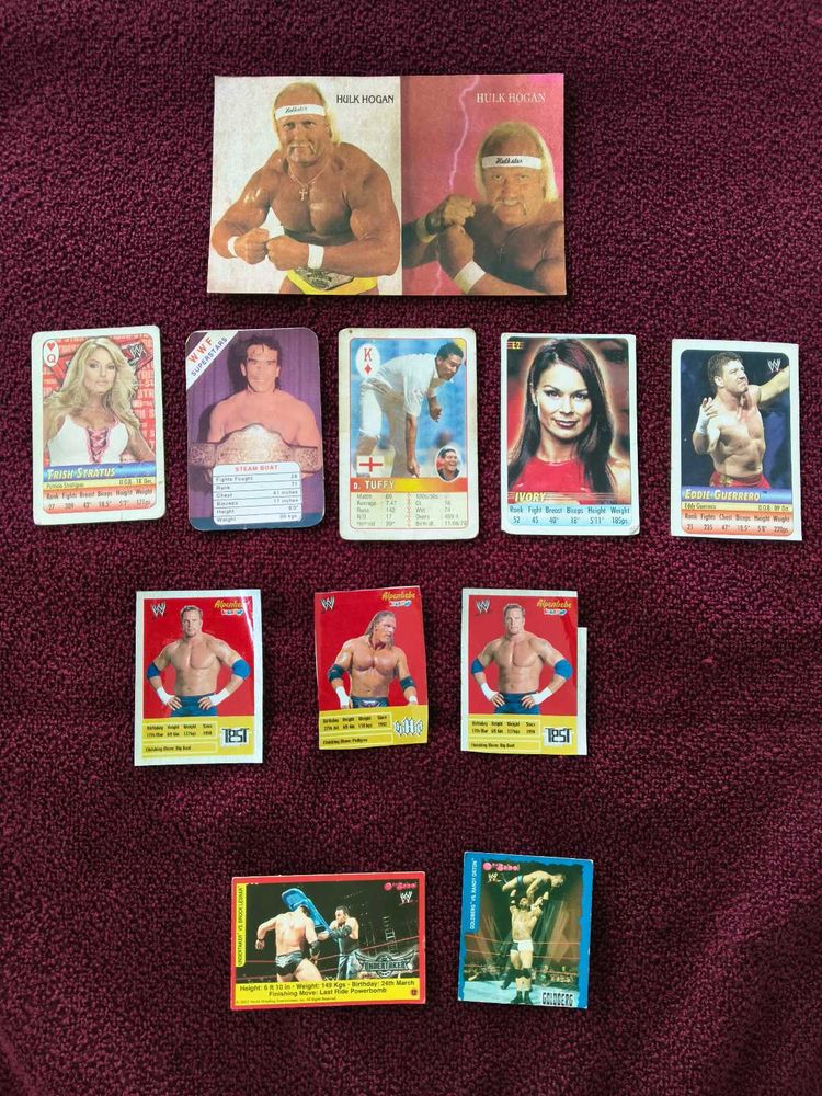 WWF Wrestling Trading Cards and sti