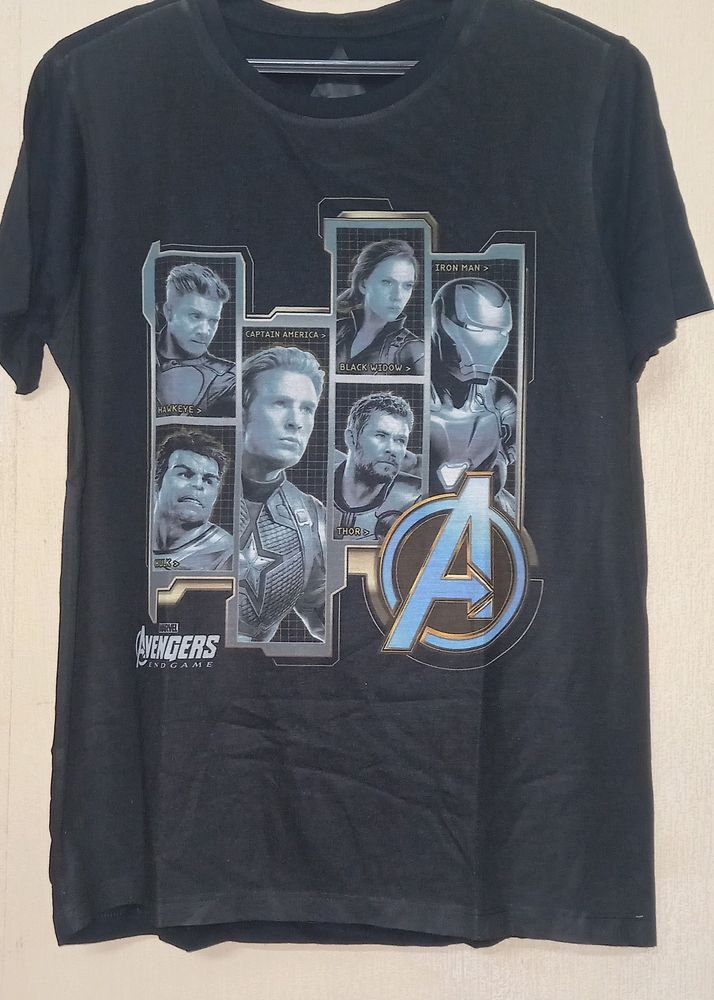 Avenger Characters Black  T-Shirts