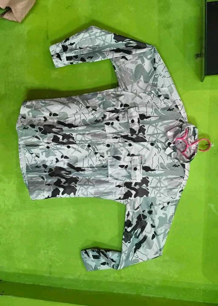 Men's Camouflage Print Casual Shirt
