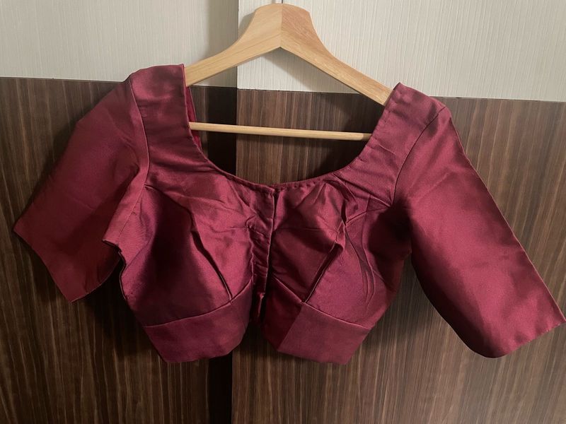 Pink Dupion Silk Blouse
