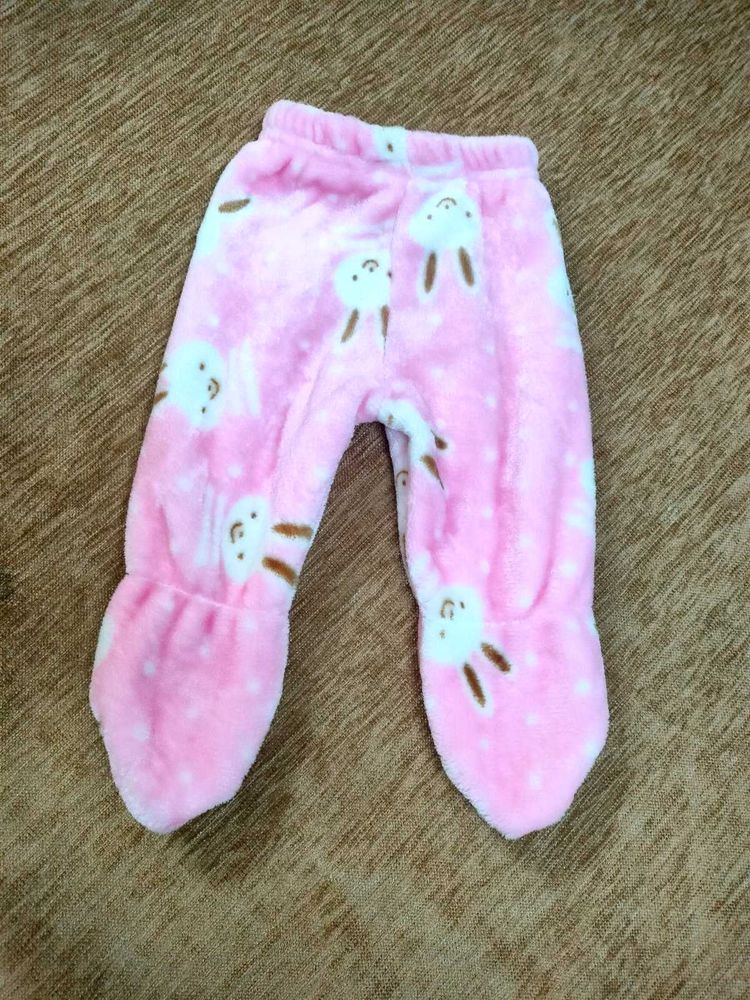 Cute Pink Bunny Fleece Pajamas