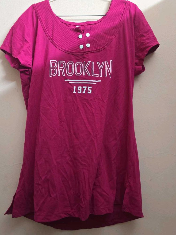 Pink Brooklyn "1975" Graphic T-Shirt