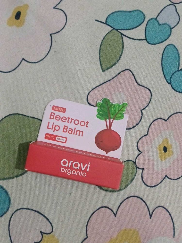 Aravi Organic Beetroot Tinted Lip Balm SPF 50