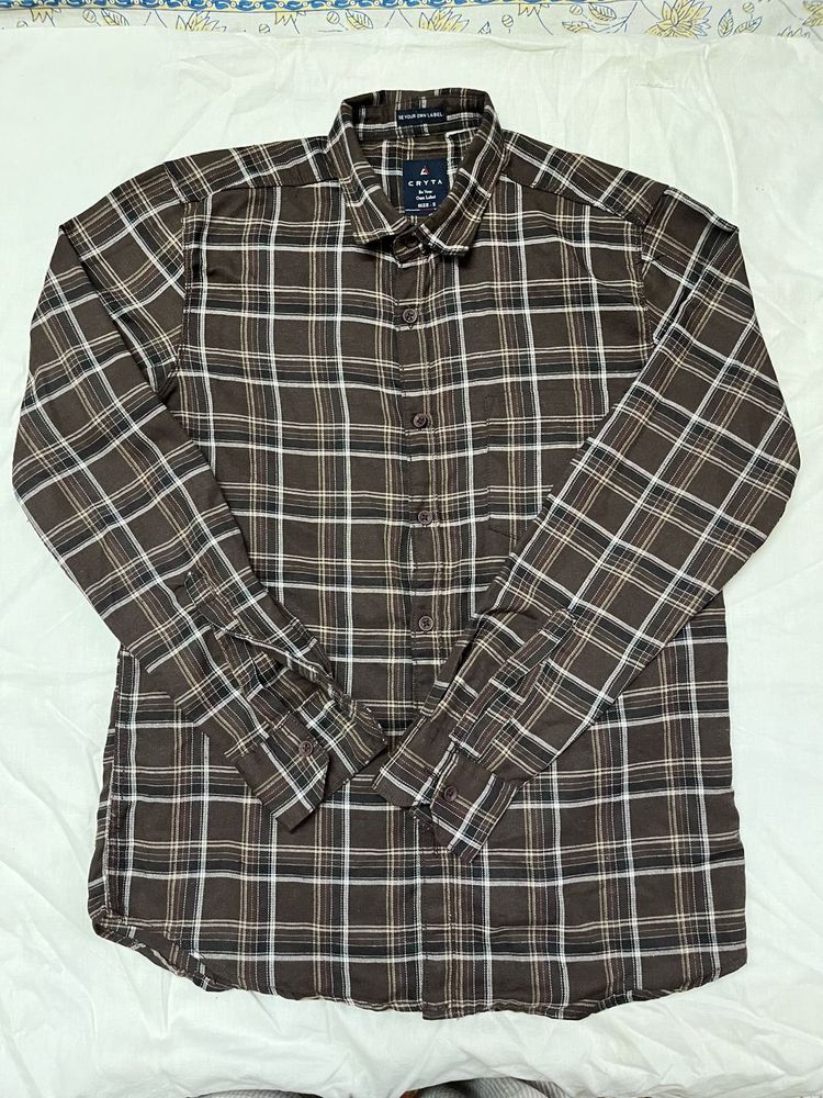 Checkered Brown Shirt