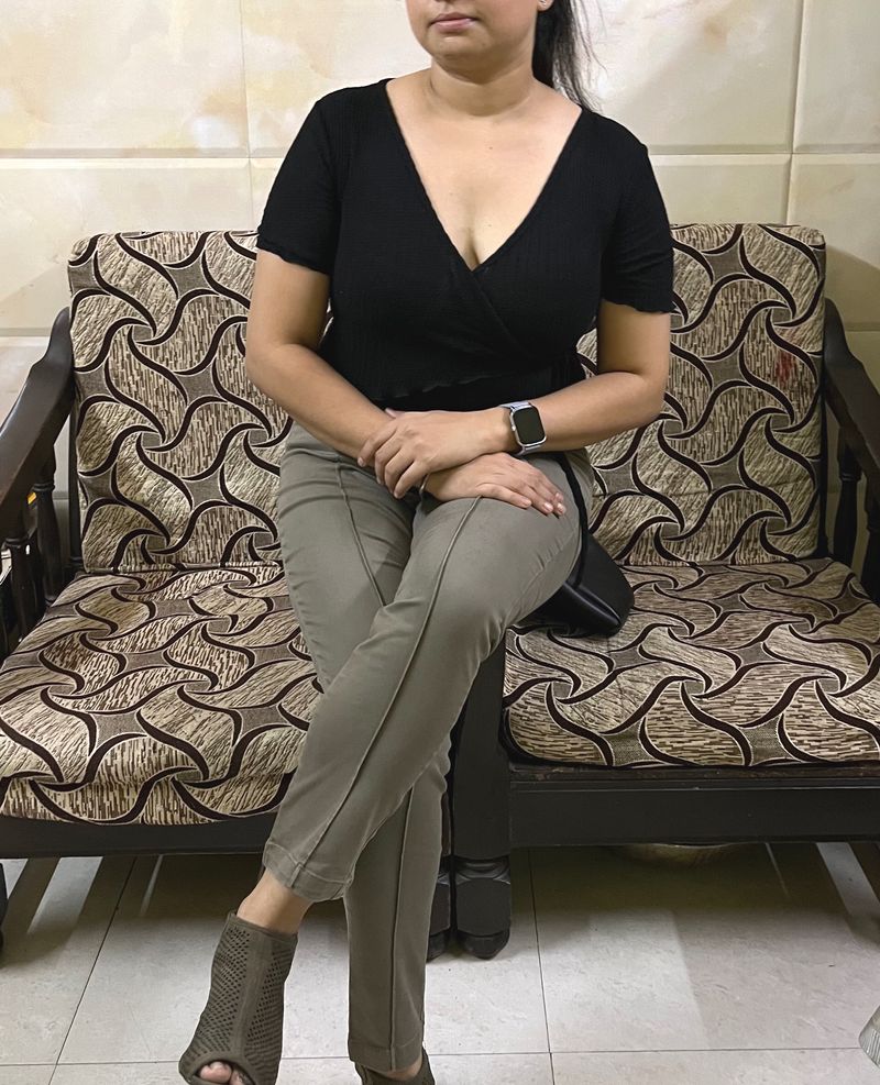 From The Brand Of Easybay Stretchable Olive Green Jeggings In 32 Waist
