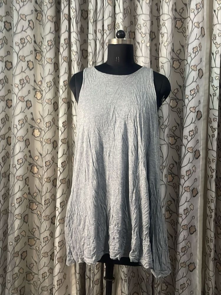 Comfortable Grey Sleeveless Top