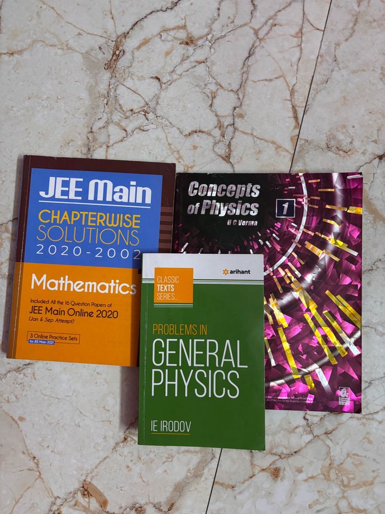HC VERMA, IE IRODOV, JEE MAINS CHAPTERWISE MATH
