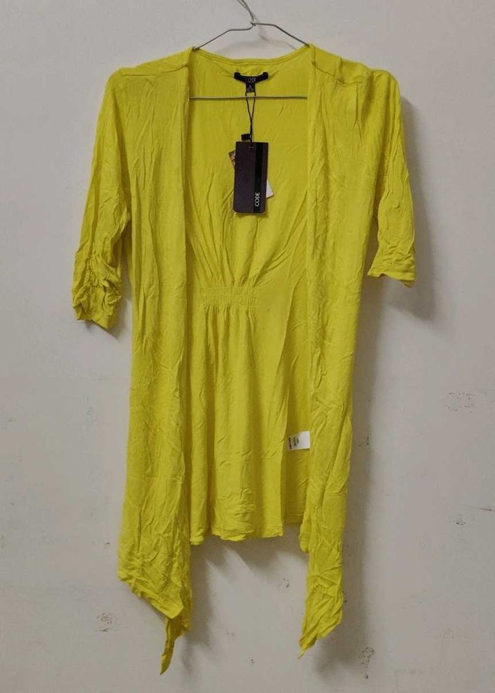 Bright Yellow Duster Cardigan