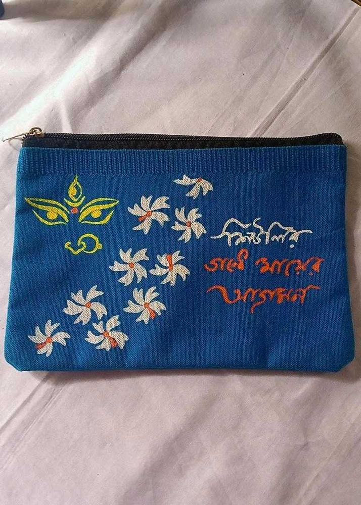 Hand painted Pouch Bag
