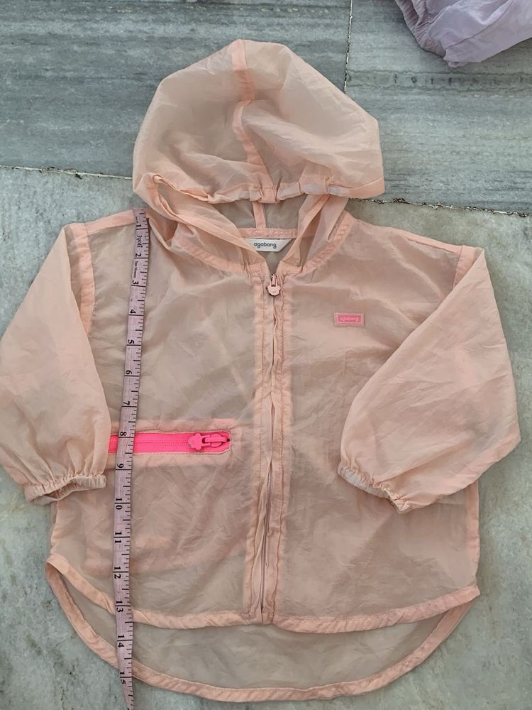 Sheer Hooded Jacket wind cheater