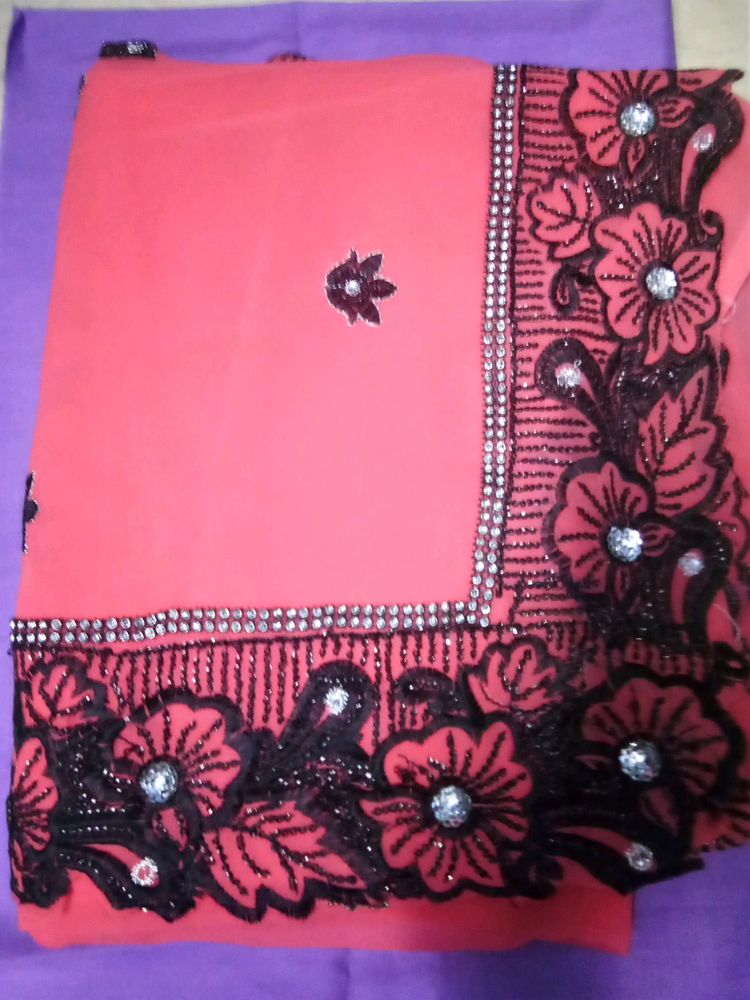 💖Saree With Stitched Blouse