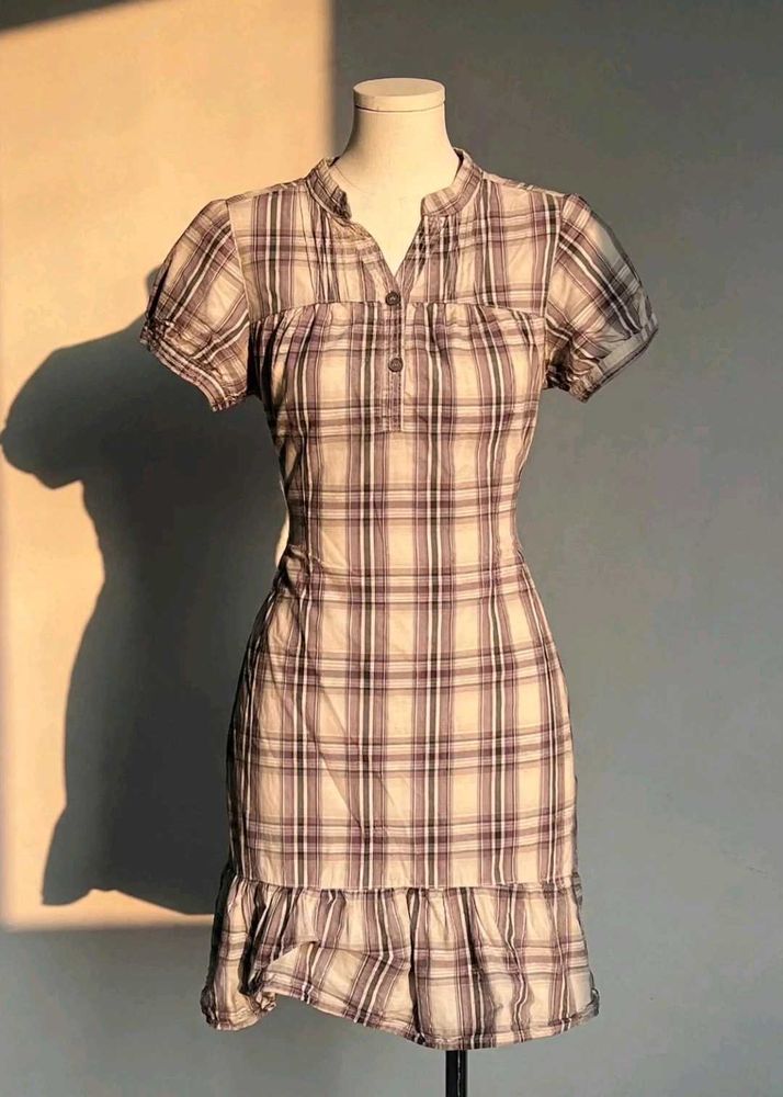 Plaid Mini Dress