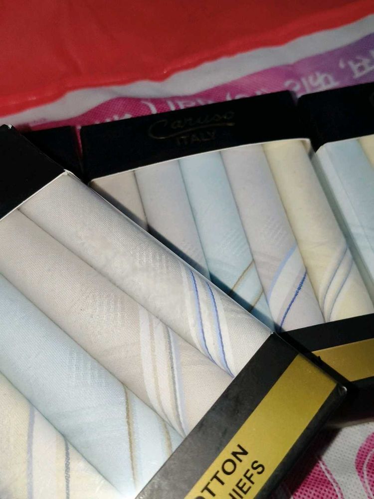 Caruso Italy Cotton Handkerchiefs
