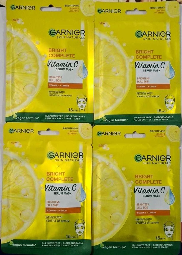 Garnier Vitamin C Serum Face Masks