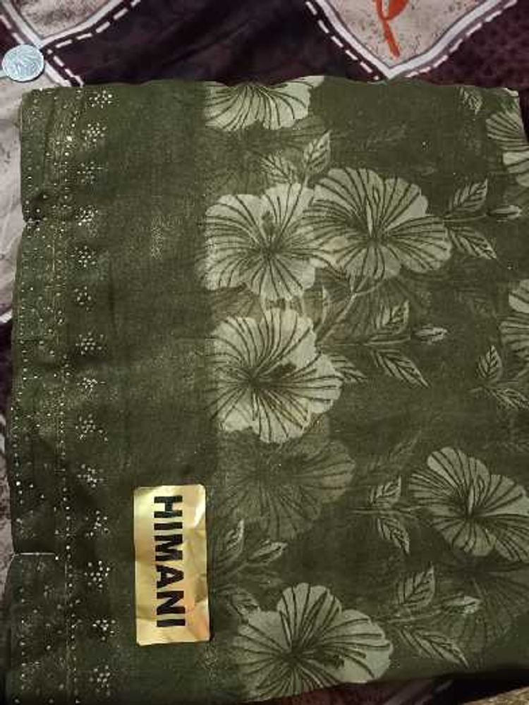 Beautiful Floral Print Saree
